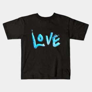 Blue Love Kids T-Shirt